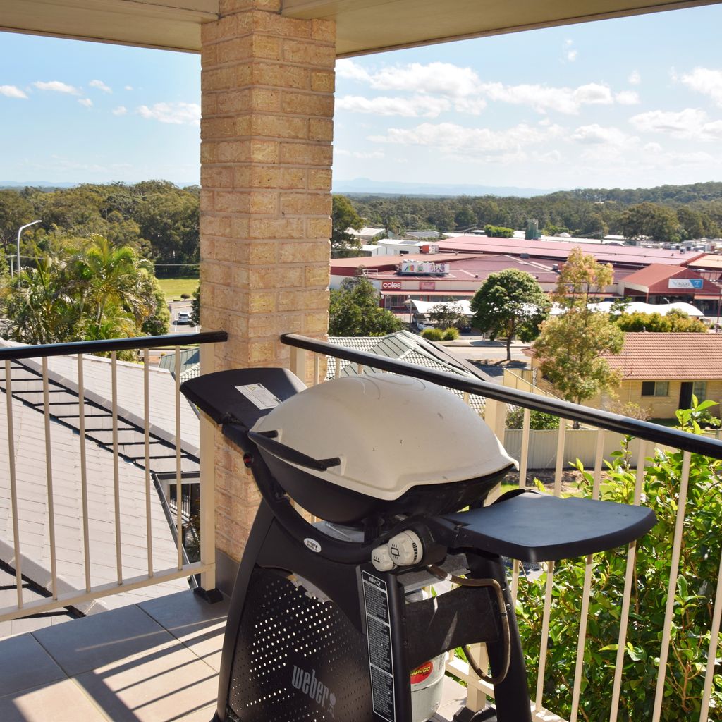 BBQ on balcony.