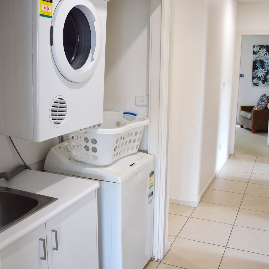 Laundry nook.