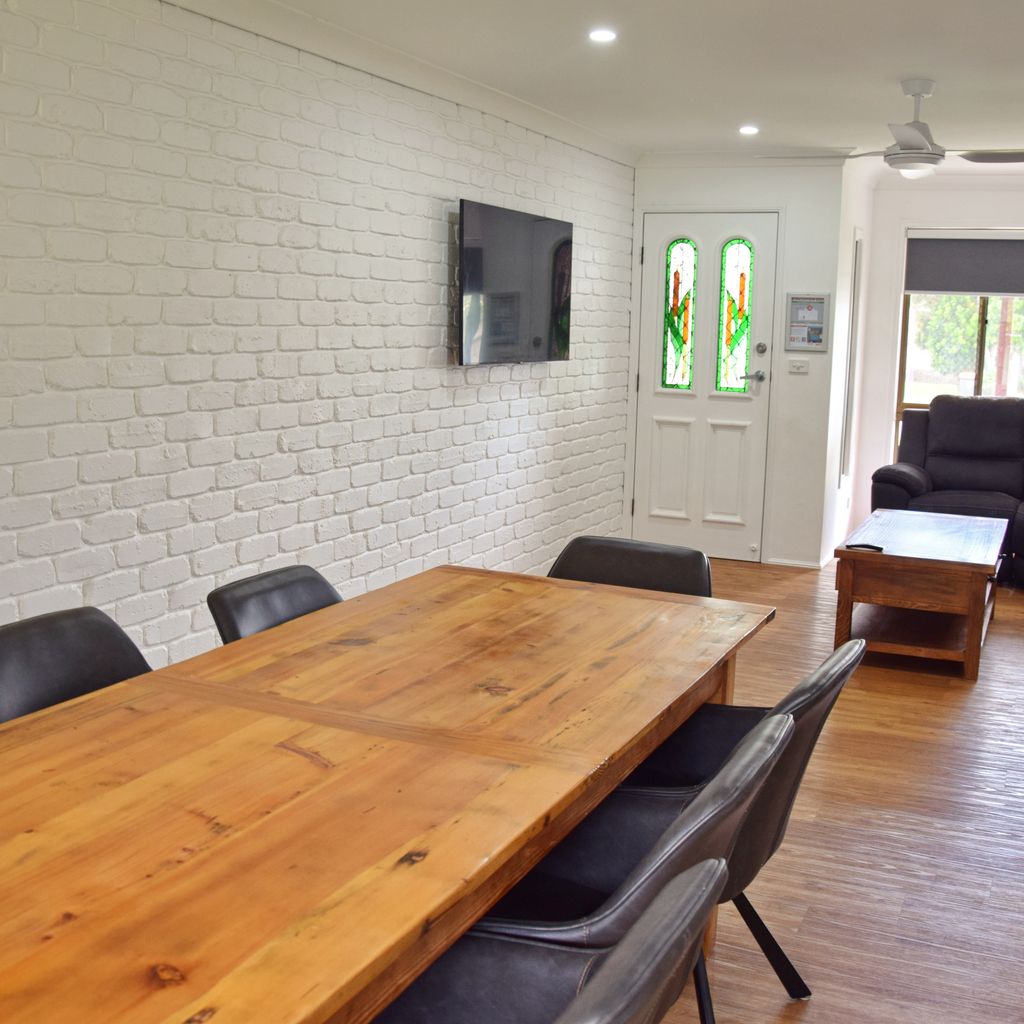 Dining and living area.