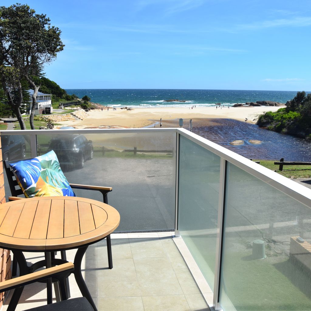 Balcony and view.