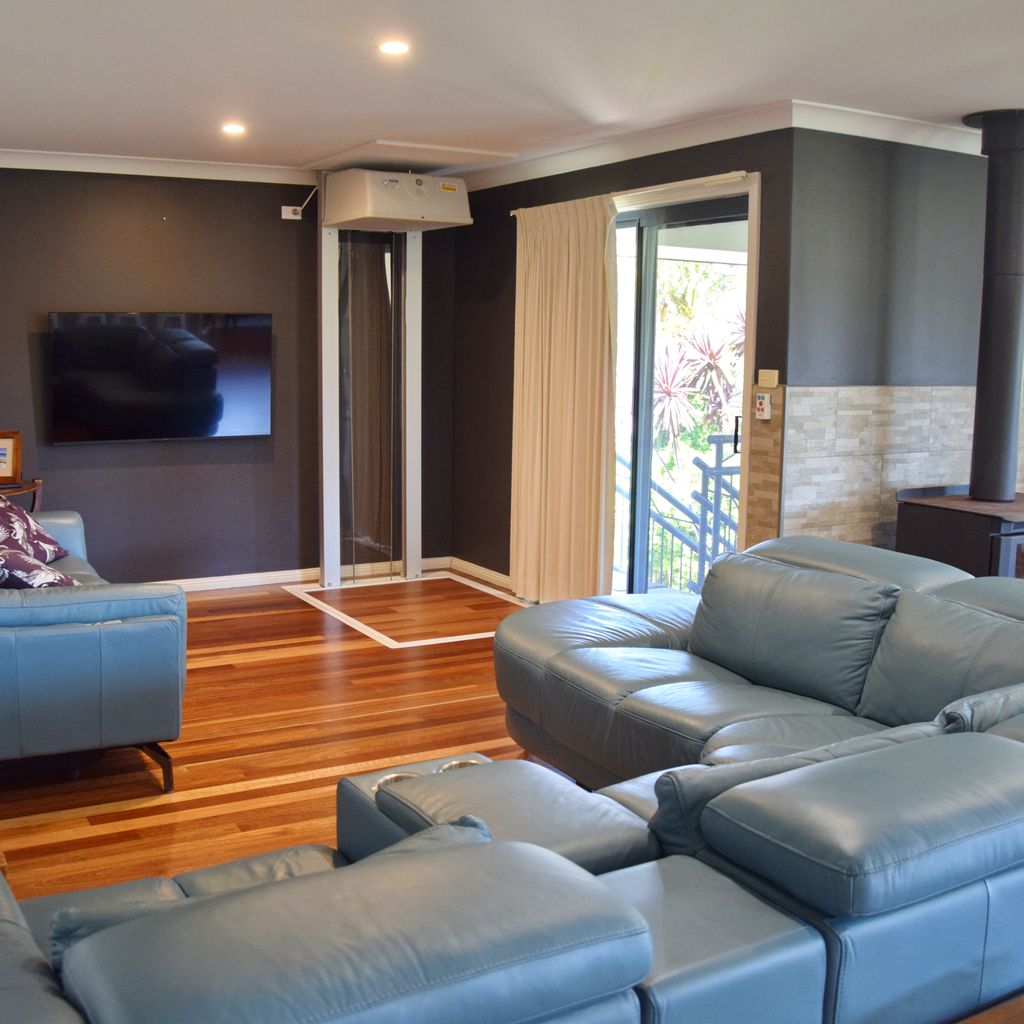 Upstairs living area.