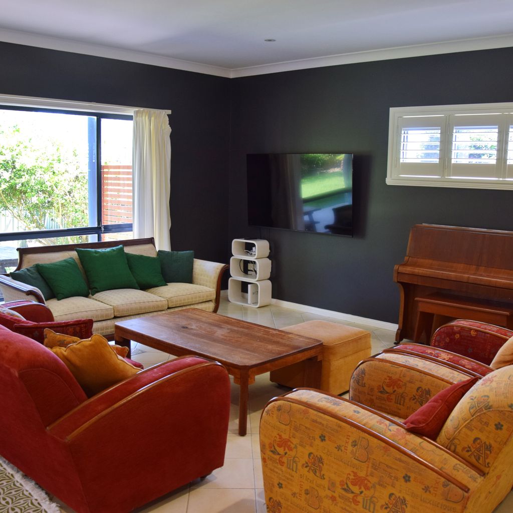 Downstairs living area.