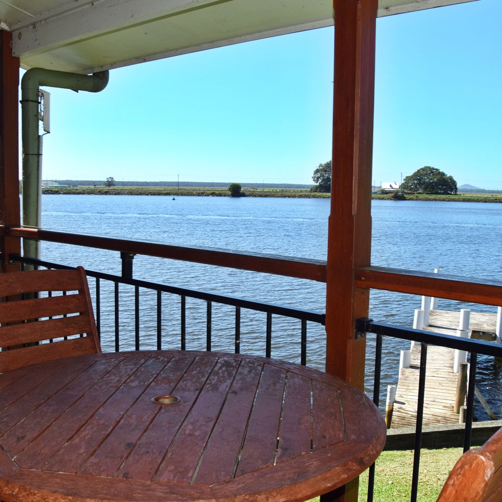 View of river from balcony.