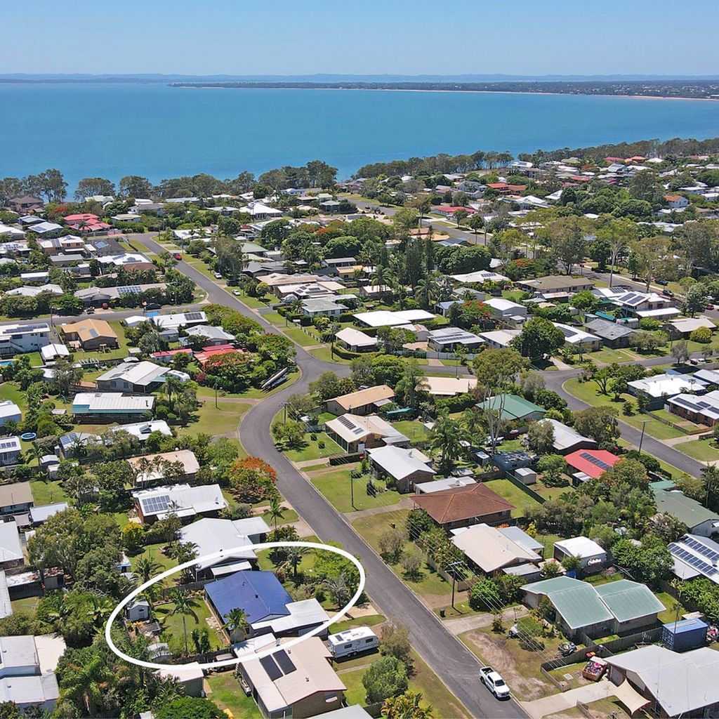 Aerial view of the property