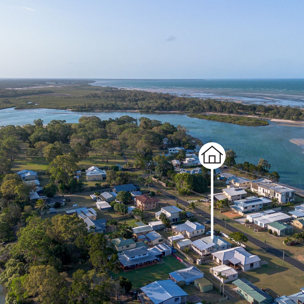 Aerial view of the property