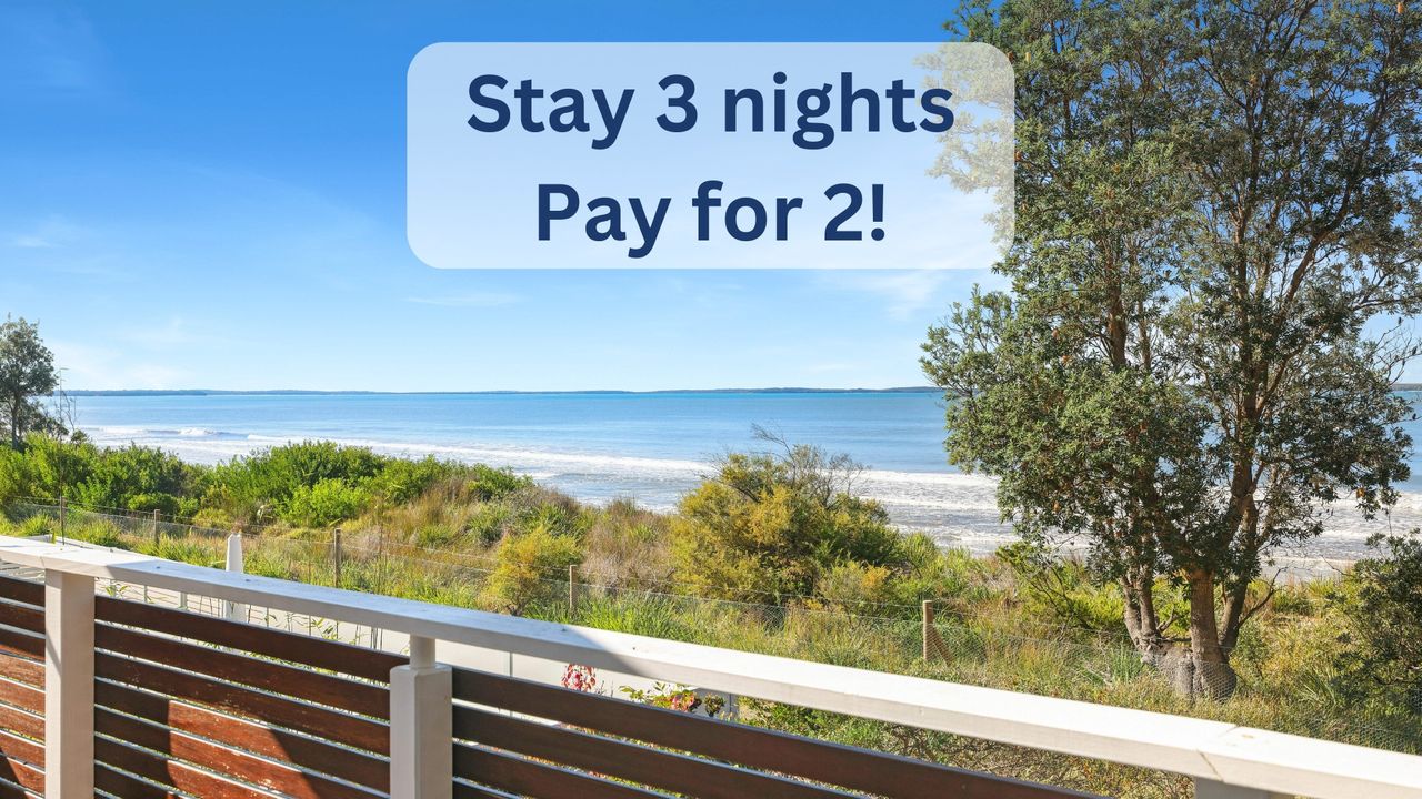 The Dolphin Beach House Vincentia Stay for 3 Pay for 2!  – Beachfront In Vincentia