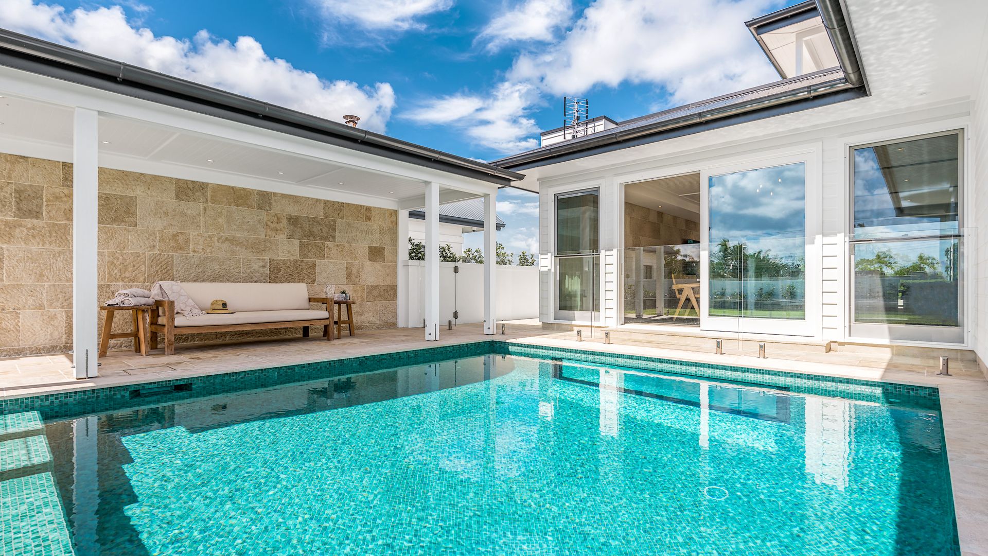 Aquarium – beachfront Pottsville home with pool