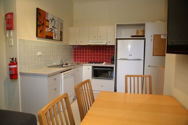 Full kitchen with compact Dining