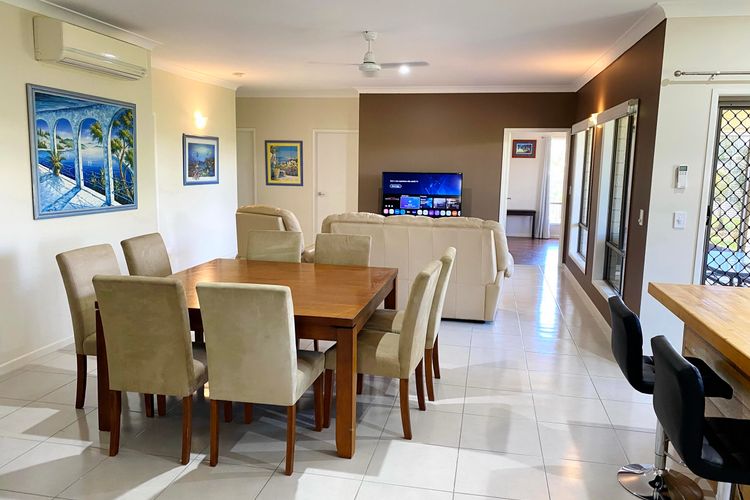 "Discover our stylish 8-seater dining set – a perfect combination of elegance and functionality. The spacious table, crafted with [mention material and design details], provides ample room for delightful meals and gatherings.