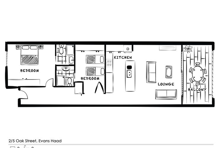 Malibu Apartments Unit 2 – 5 Oak Street