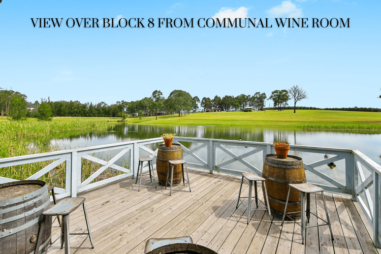 Brand new communal wine room for Block 8 guests only with amazing views!