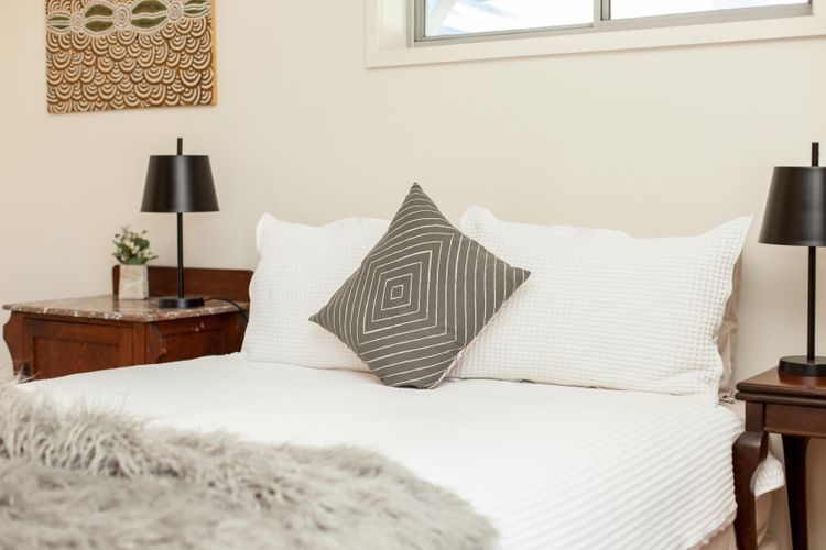 Comfortable queen bed 