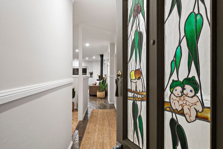 Beautiful stain glass door