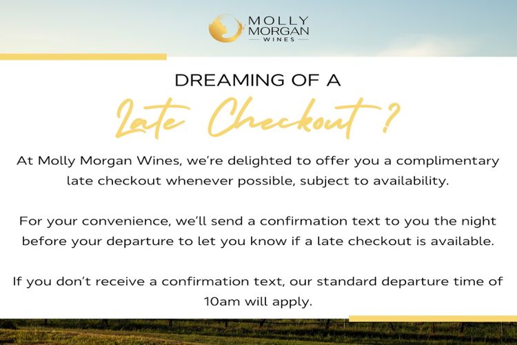 Molly Morgan Vineyard Villa Semillon Weekend Getaway for Two
