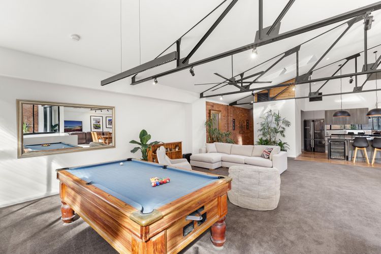 Pool table area