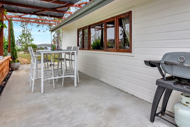 Outdoor BBQ area