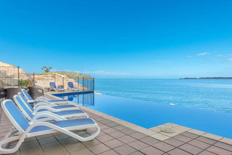 Swimming pool with ocean view
