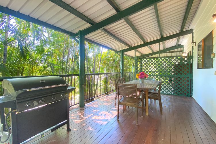 BBQ and Outdoor table on deck 