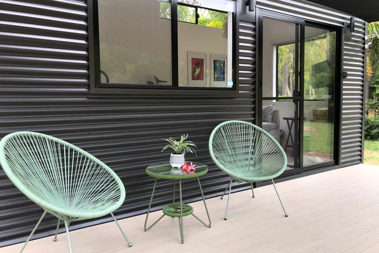 Spacious deck area