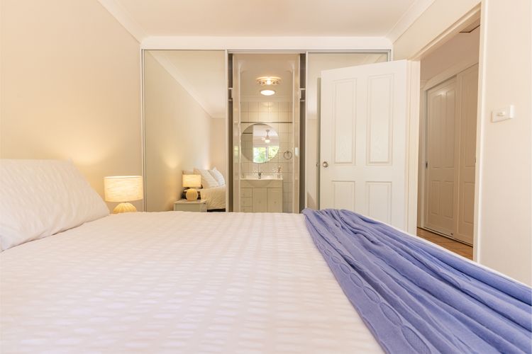 Corlette Sands, 117 Sandy Point Road – filtered waterviews, air conditioning and only 150 metres to the water