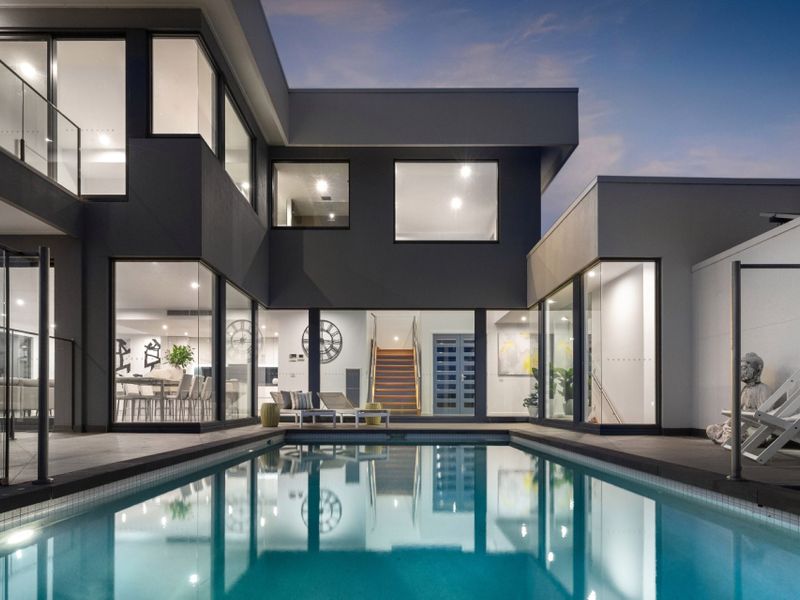Infinity Pool & Fireplaces with Sea View Trees