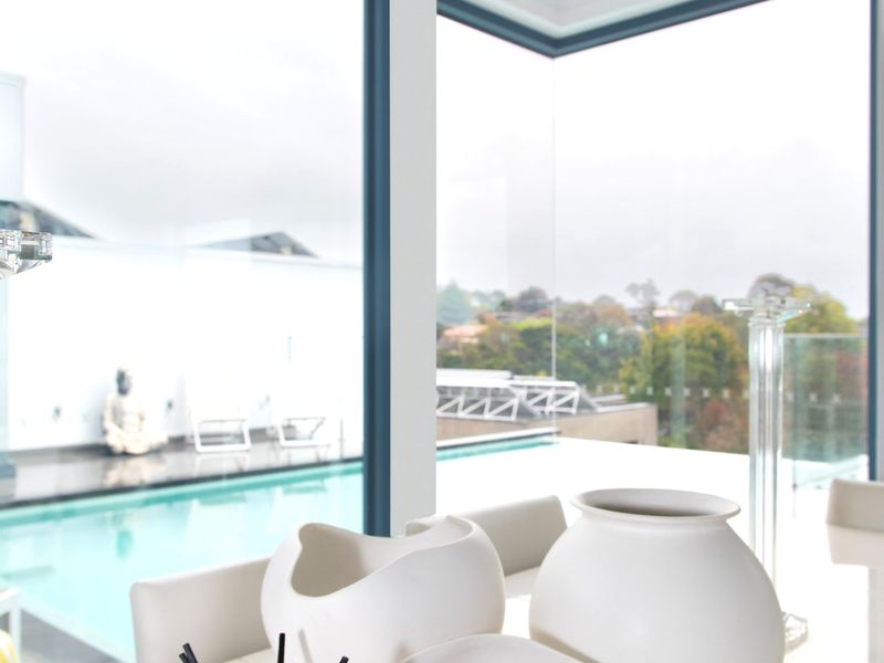 Infinity Pool & Fireplaces with Sea View Trees