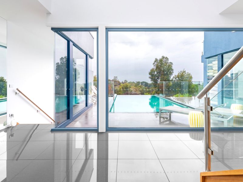 Infinity Pool & Fireplaces with Sea View Trees