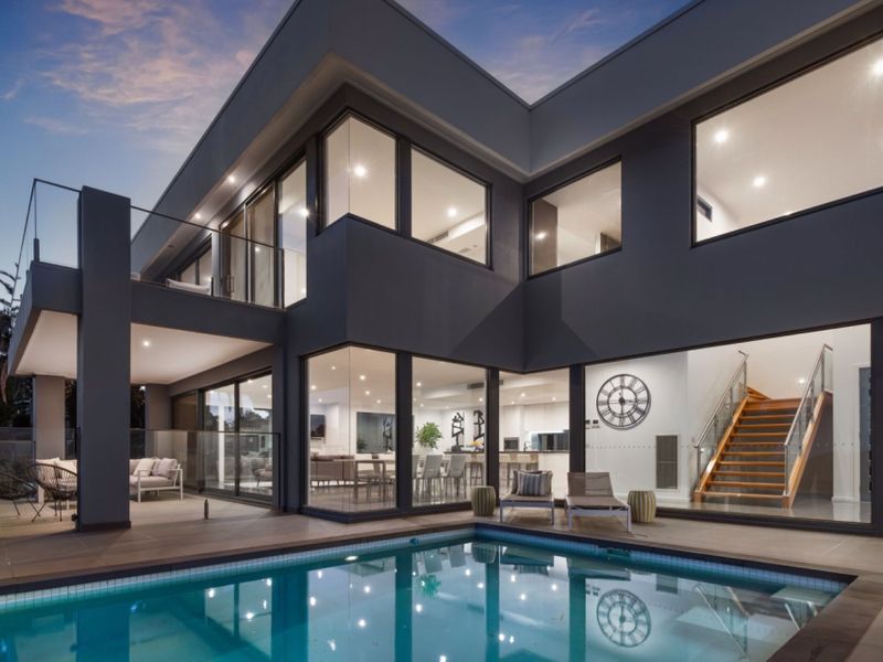 Infinity Pool & Fireplaces with Sea View Trees