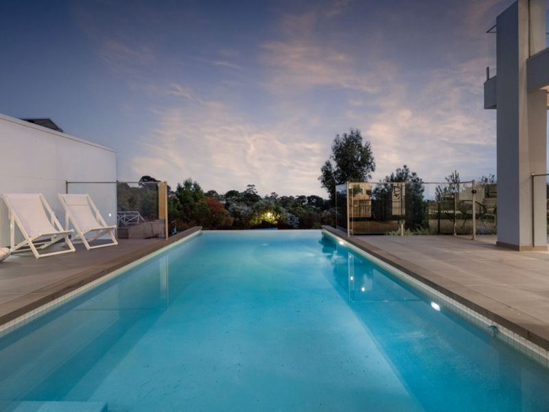 Infinity Pool & Fireplaces with Sea View Trees