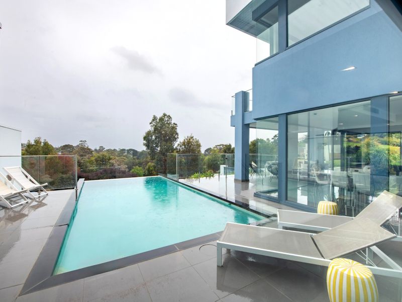 Infinity Pool & Fireplaces with Sea View Trees