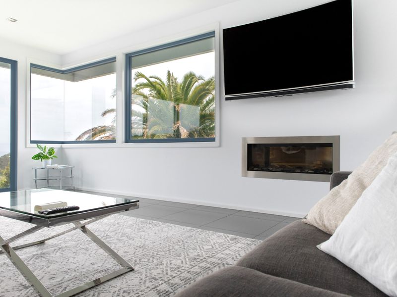 Infinity Pool & Fireplaces with Sea View Trees