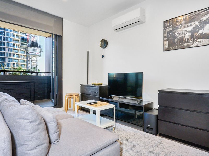 Living Area with City View