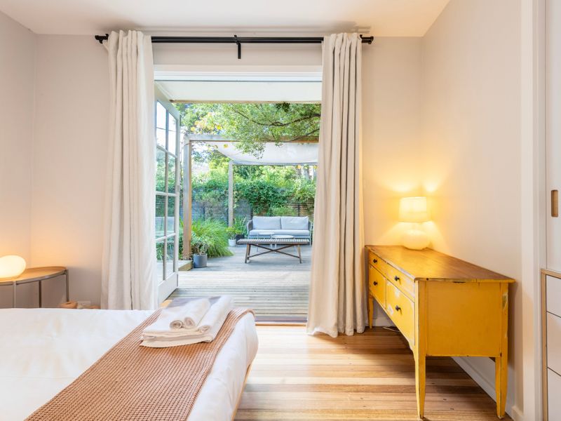 Bedroom 1 with direct access to the garden