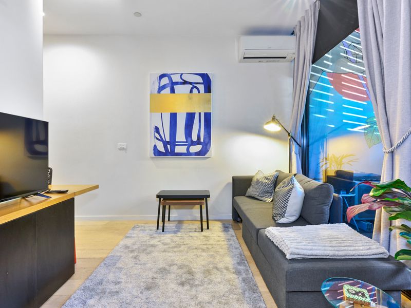 Living area with TV