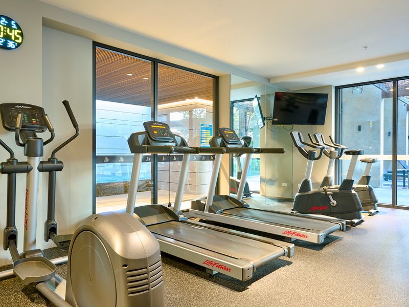 A fully-equipped gym for relaxation and fitness