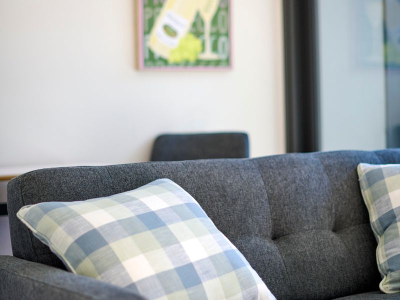 Relax in the spacious living area
