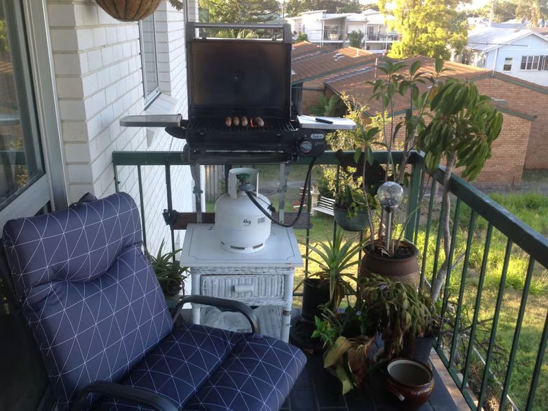 Balcony equipped with BBQ