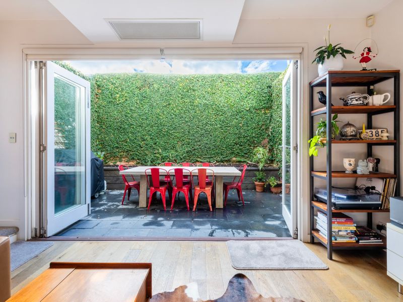 Outdoor dining area