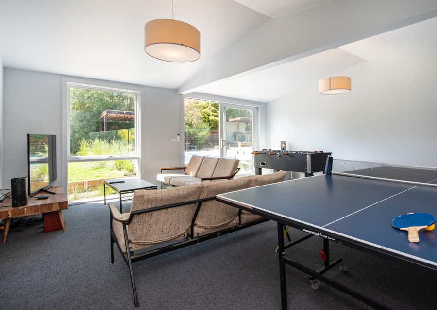 Games Room with Table Tennis Table, Foosball and TV