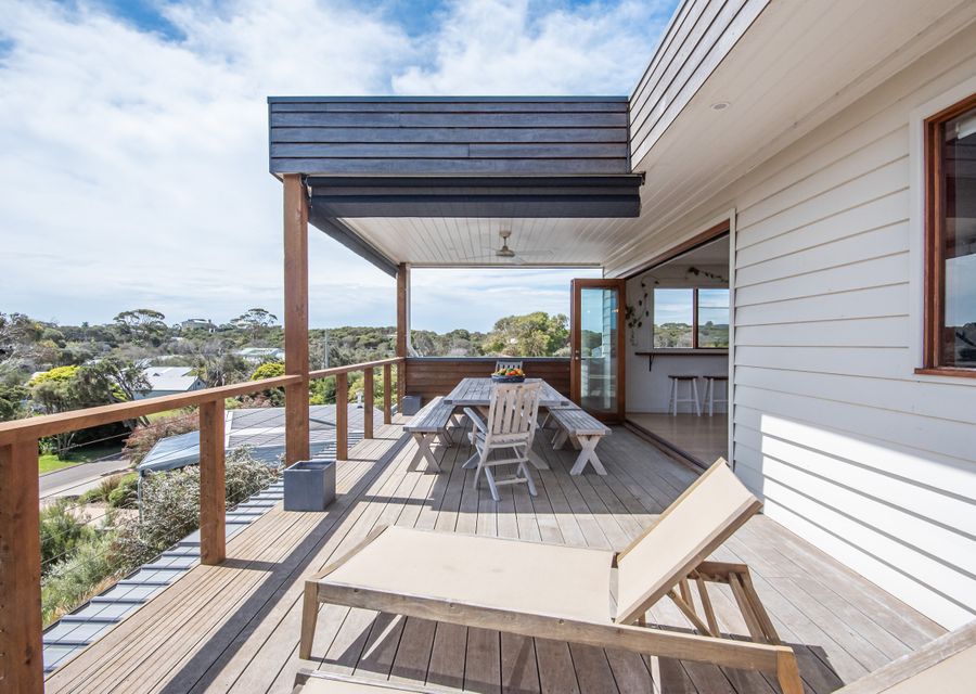 Whether you prefer the sun or the shade, this deck provides the best of both