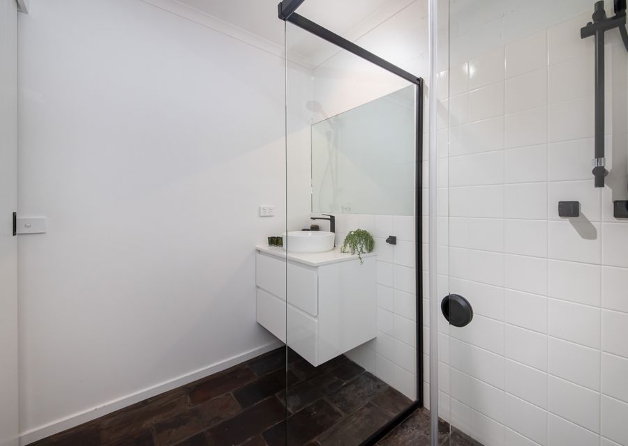 Bathroom with shower and toliet, on the ground floor 