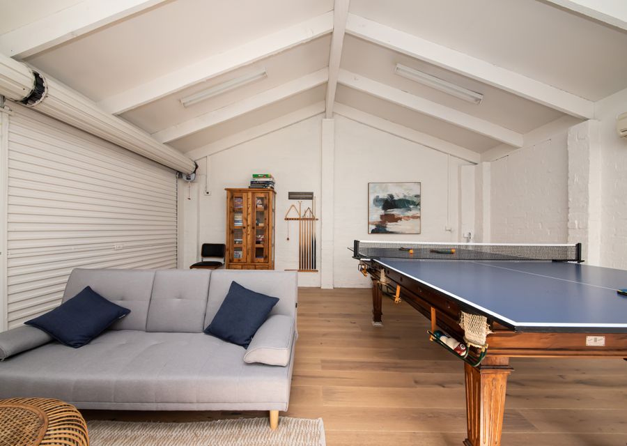 Games room with pool table or ping pong table 