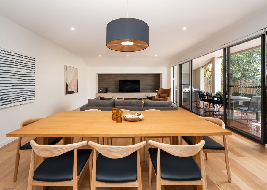 Open plan living leading out to enclosed courtyard