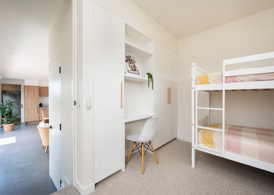 Bunk room off living