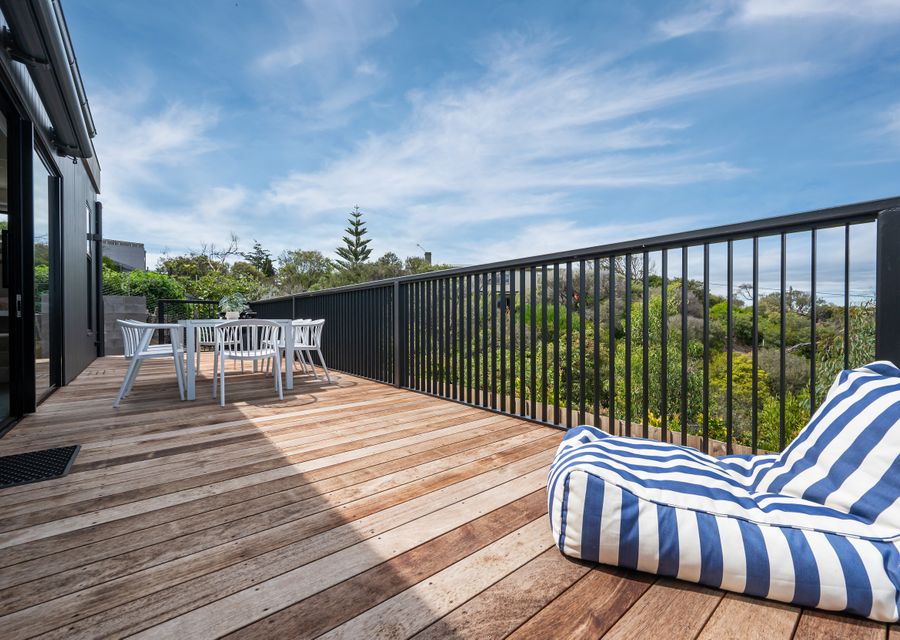 Back deck with shade cloth