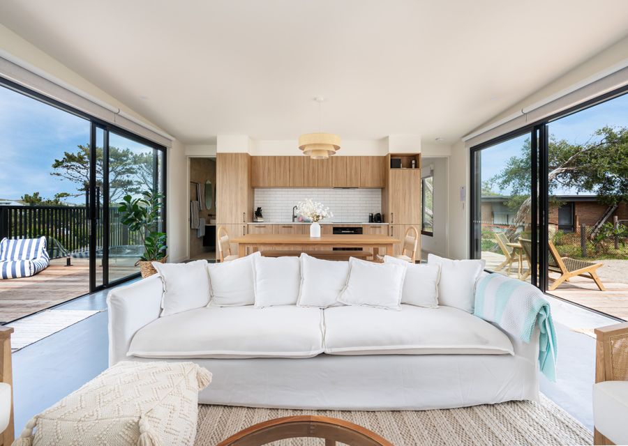 Light filled open plan living area