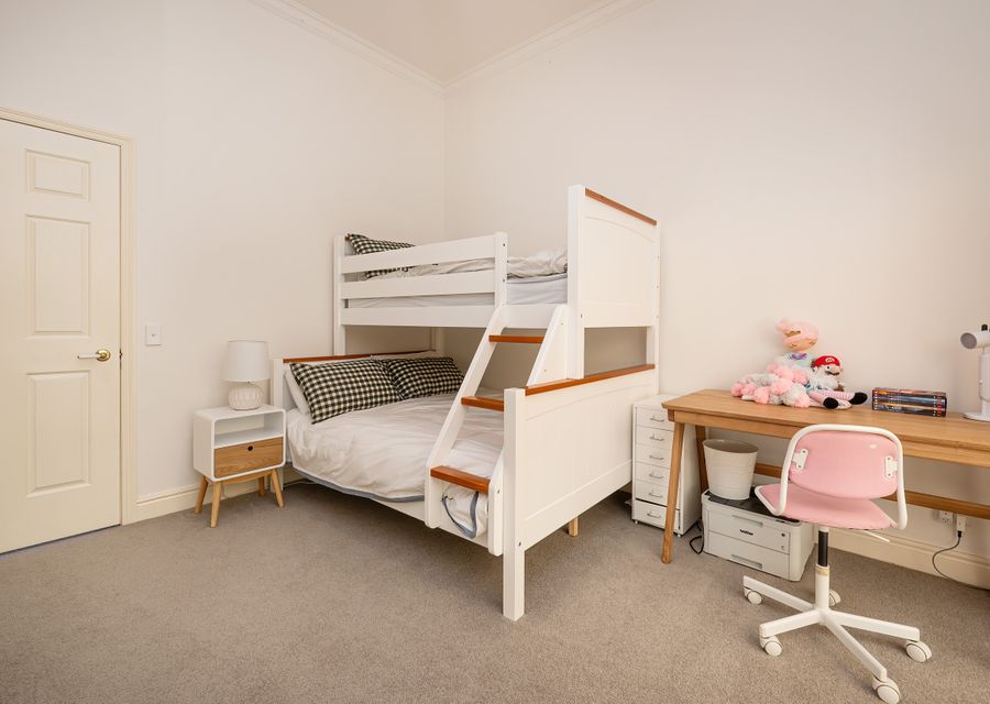 Fourht bedroom with double bunk and single above 