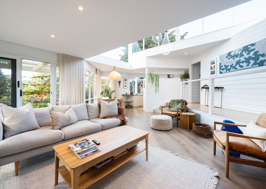 Enjoy the light-filled confy living area