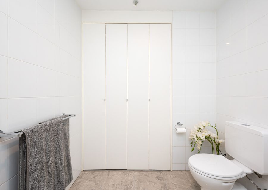Laundry in main bathroom