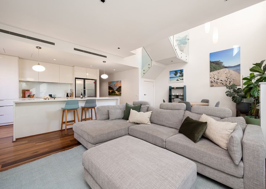 Spacious living room seating 